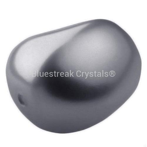 Preciosa Pearls Elliptic Dark Grey-Preciosa Pearls-11x9.5mm - Pack of 10-Bluestreak Crystals