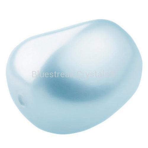 Preciosa Pearls Elliptic Light Blue-Preciosa Pearls-11x9.5mm - Pack of 10-Bluestreak Crystals