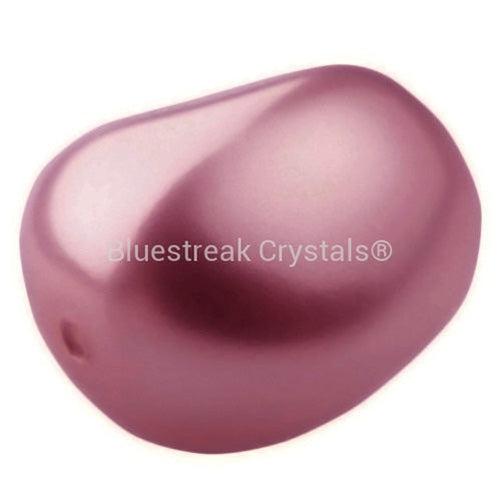Preciosa Pearls Elliptic Light Burgundy-Preciosa Pearls-11x9.5mm - Pack of 10-Bluestreak Crystals