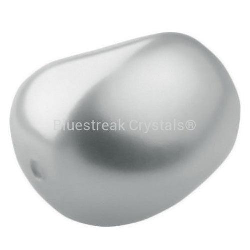 Preciosa Pearls Elliptic Light Grey-Preciosa Pearls-11x9.5mm - Pack of 10-Bluestreak Crystals