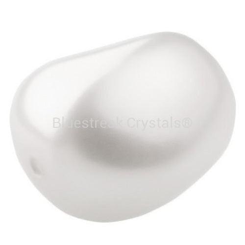 Preciosa Pearls Elliptic White-Preciosa Pearls-11x9.5mm - Pack of 10-Bluestreak Crystals