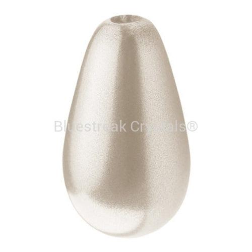 Preciosa Pearls Pear Cream-Preciosa Pearls-10x6mm - Pack of 10-Bluestreak Crystals
