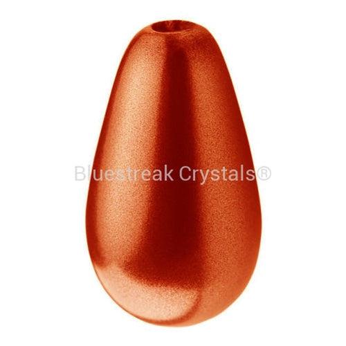 Preciosa Pearls Pear Dark Copper-Preciosa Pearls-10x6mm - Pack of 10-Bluestreak Crystals