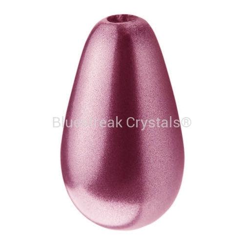 Preciosa Pearls Pear Light Burgundy-Preciosa Pearls-10x6mm - Pack of 10-Bluestreak Crystals