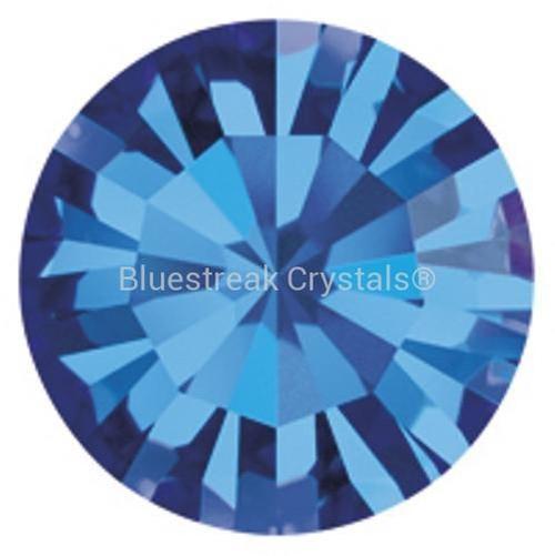 Preciosa Rose Pins Gold-Preciosa Metal Trimmings-Capri Blue-SS34 (7.15mm) - Pack of 288 (Wholesale)-Bluestreak Crystals