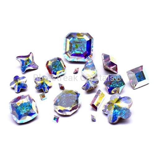 Serinity Fancy Stones Mix Crystal AB-Serinity Fancy Stone Mixes-Small Mix - Pack of 20-Bluestreak Crystals