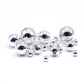 Silver Plated Smooth Round Beads - Bluestreak Crystals