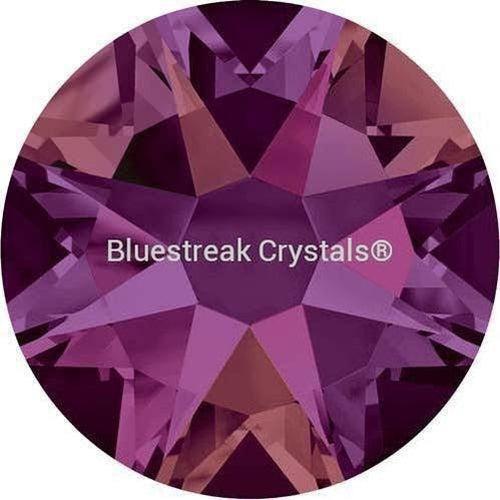 Swarovski Round Flatback Rhinestone / Crystal Lilac Lacquer