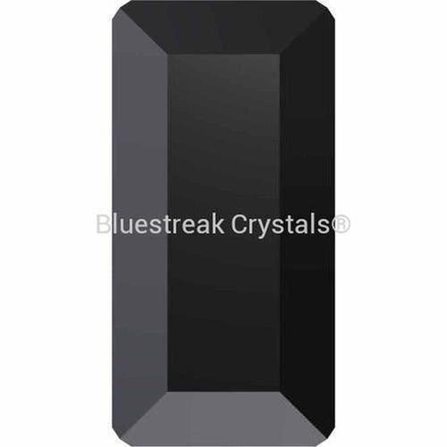 Swarovski Hotfix Flat Back Crystals Baguette (2510) Jet-Swarovski Hotfix Flatback Crystals-3.7x1.9mm - Pack of 20-Bluestreak Crystals