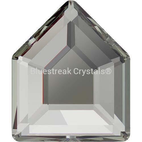 Swarovski Hotfix Flat Back Crystals Concise Pentagon (2775) Black Diamond-Swarovski Hotfix Flatback Crystals-5x4.2mm - Pack of 8-Bluestreak Crystals