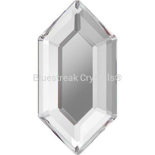 Swarovski Hotfix Flat Back Crystals Elongated Hexagon (2776) Crystal-Swarovski Hotfix Flatback Crystals-8.2x4.2mm - Pack of 8-Bluestreak Crystals