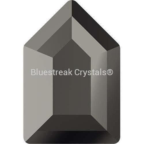 Swarovski Hotfix Flat Back Crystals Elongated Pentagon (2774) Jet Hematite-Swarovski Hotfix Flatback Crystals-6.3x4.2mm - Pack of 8-Bluestreak Crystals