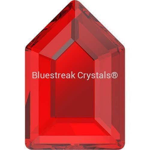 Swarovski Hotfix Flat Back Crystals Elongated Pentagon (2774) Light Siam-Swarovski Hotfix Flatback Crystals-6.3x4.2mm - Pack of 8-Bluestreak Crystals