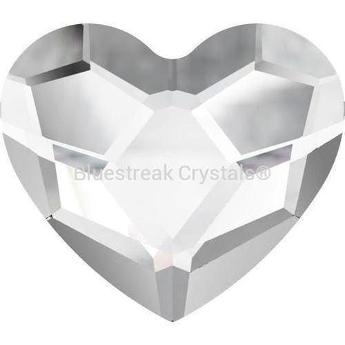 Swarovski Hotfix Flat Back Crystals Heart (2808) Crystal-Swarovski Hotfix Flatback Crystals-3.6mm - Pack of 10-Bluestreak Crystals
