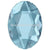Swarovski Hotfix Flat Back Crystals Oval (2603) Aquamarine-Swarovski Hotfix Flatback Crystals-4x3mm - Pack of 10-Bluestreak Crystals