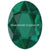 Swarovski Hotfix Flat Back Crystals Oval (2603) Emerald-Swarovski Hotfix Flatback Crystals-4x3mm - Pack of 10-Bluestreak Crystals