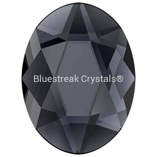 Swarovski Hotfix Flat Back Crystals Oval (2603) Graphite-Swarovski Hotfix Flatback Crystals-4x3mm - Pack of 10-Bluestreak Crystals