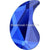 Swarovski Hotfix Flat Back Crystals Paisley X (2364) Majestic Blue-Swarovski Hotfix Flatback Crystals-6x3.7mm - Pack of 6-Bluestreak Crystals