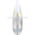 Swarovski Hotfix Flat Back Crystals Raindrop (2304) Crystal AB-Swarovski Hotfix Flatback Crystals-10x2.8mm - Pack of 6-Bluestreak Crystals