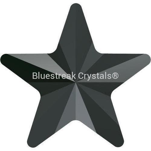 Swarovski Hotfix Flat Back Crystals Rivoli Star (2816) Jet Hematite-Swarovski Hotfix Flatback Crystals-5mm - Pack of 10-Bluestreak Crystals