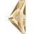 Swarovski Hotfix Flat Back Crystals Triangle Alpha (2738) Crystal Golden Shadow-Swarovski Hotfix Flatback Crystals-10x5mm - Pack of 6-Bluestreak Crystals