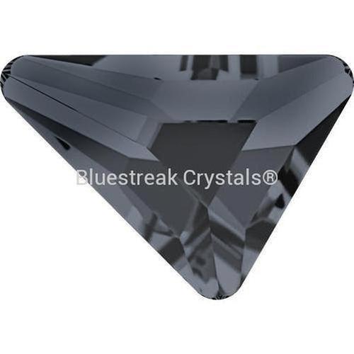 Swarovski Hotfix Flat Back Crystals Triangle Beta (2739) Crystal Silver Night-Swarovski Hotfix Flatback Crystals-5.8x5.3mm - Pack of 10-Bluestreak Crystals